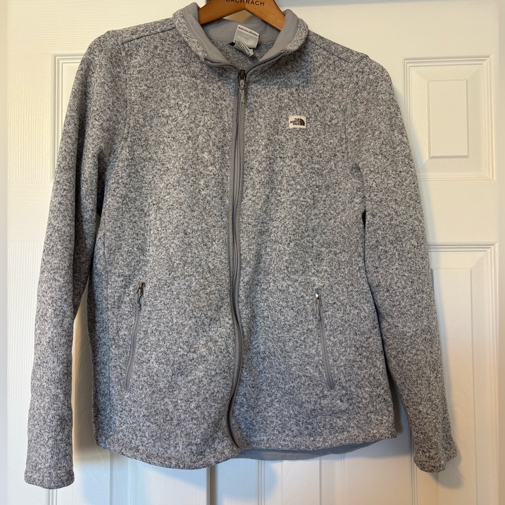 Women’s XL Crescent The North Face Gray Zip-Up Jacket